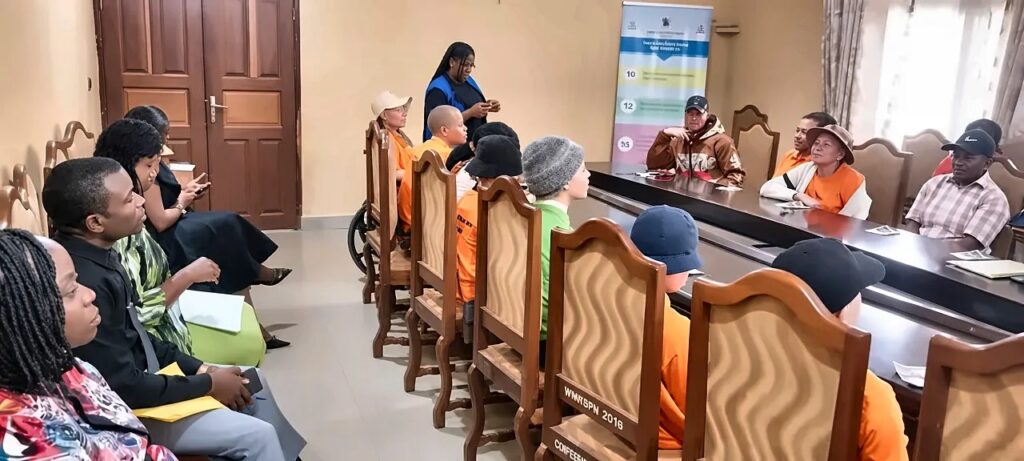 AWA members taking part in the advocacy meeting at the Regional Delegation of Public Health, Bamenda